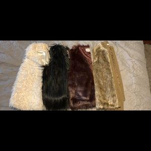Faux fur vests